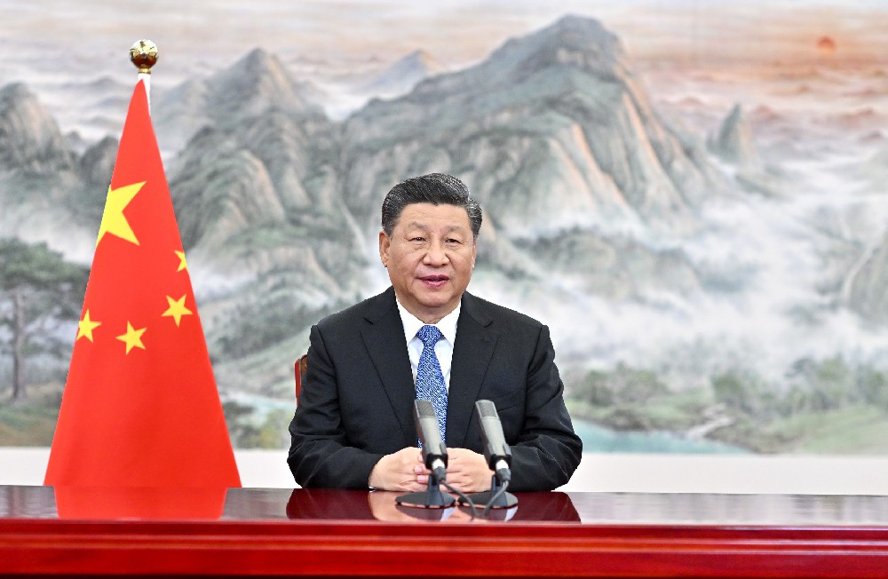 习近平在第四届中国国际进口博览会开幕···